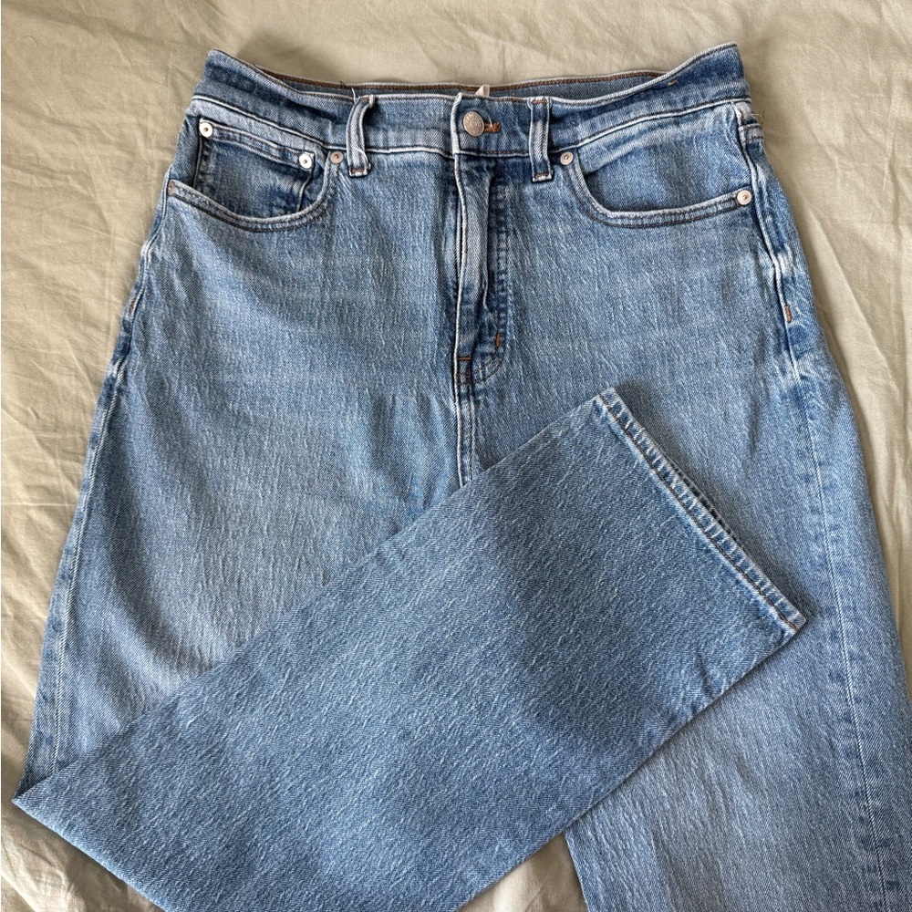 Madewell Blue Straight Leg Jeans